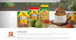 Desktop Screenshot of pachrangafoods.com